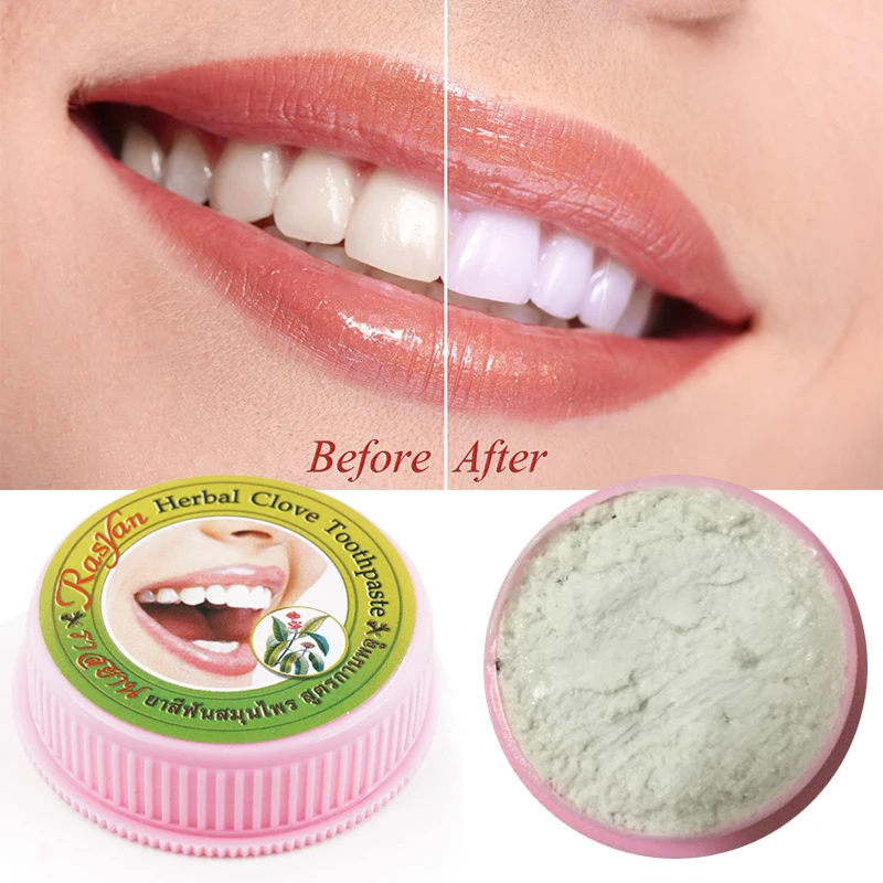 1PC Herb Mint Tooth Whitening Toothpaste 25g Herbal Clove Tooth paste