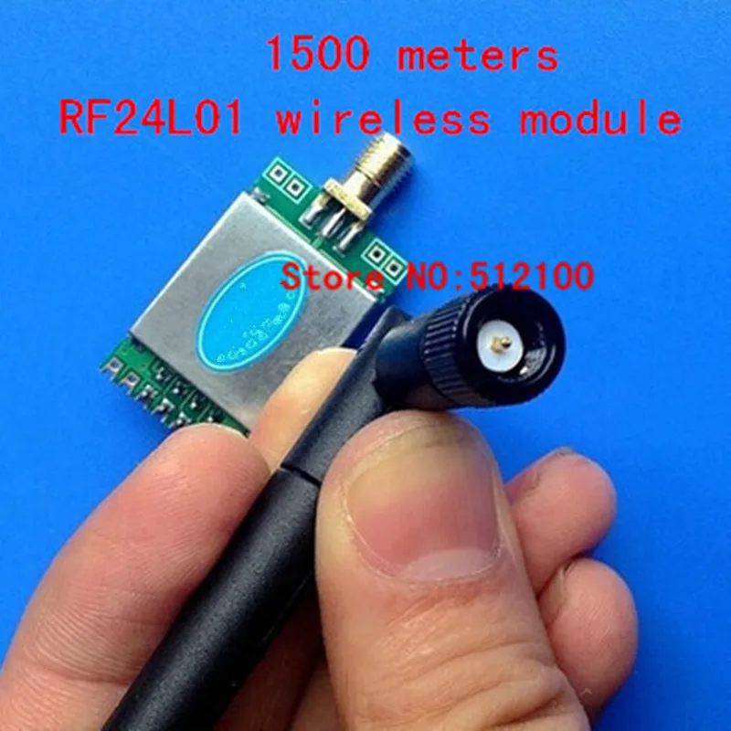 

10PCS Open 1500 metersn RF24L01 wireless module + PA + LNA 2.4GHZ band long-range wireless data transmission