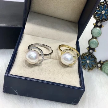 

European Design 925 Sterling Silver Adjustable Ring Findings Mountings Settings Parts Fittings for Pearls Jade Coral Stones Bead