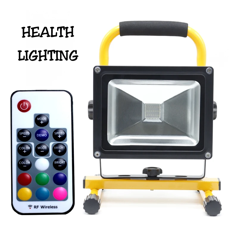 

2020 NEW party lights outdoor portable RGB led colorful color changing lights remote control reflector light