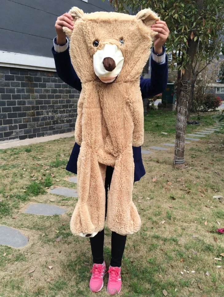Baratos 100 cm 200 cm oso de peluche gigante americano juguetes de peluche Piel de oso de peluche Popular cumpleaños y regalos de San Valentín para el juguete del chico de las niñas