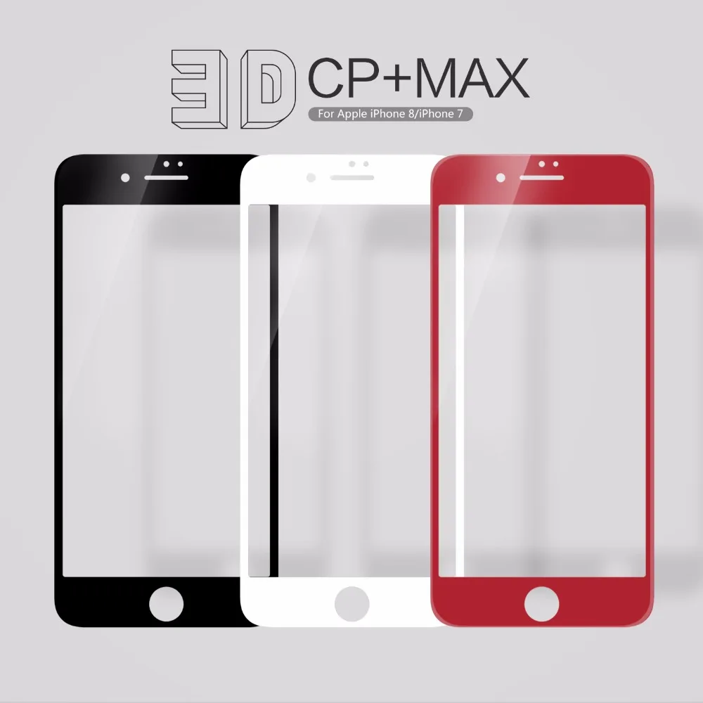 3D Glass For iphone 8 NILLKIN Amazing 3D CP+ MAX Nanometer Anti-Explosion Tempered Glass Screen Protector For iphone 8 7 6 plus