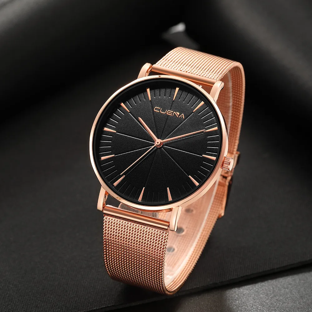 

CUENA Men Wrist Watch Military Stainless Steel Analog Sport Quartz Business Watch Man Watches Mens 2019 Men Wristwatch Clock