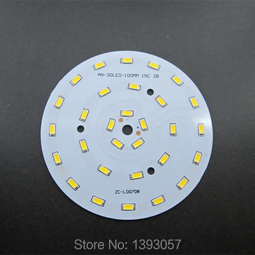 10 шт./лот 15 Вт 100 мм 5630/5730 SMD Super High Яркость лампа Панель, 30 светодиодный s светло печатной платы для светодиодный лампы освещения
