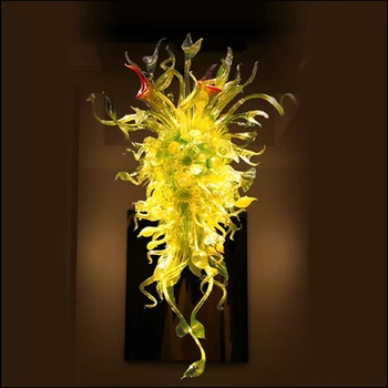 Best Chihuly Style Italian Glass Chandeliers Modern Crystal Customized Blown Murano Glass Hanging LED Chandelier Lightings