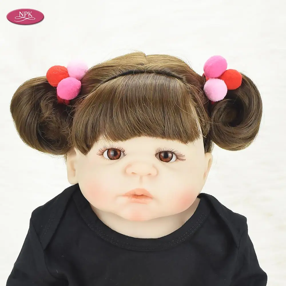 NPK Reborn Girl Baby Doll полное тело силиконовые игрушки 55 см реалистичные новорожденные дети реалистичные куклы принцессы для малышей Brinquedos