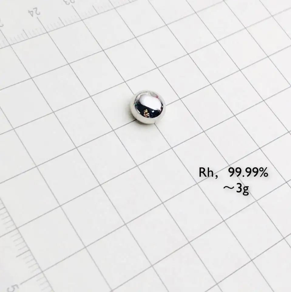 Родиевый Металл Rh 99.99% (твердый 3g гранул)