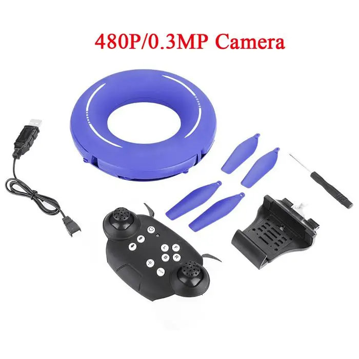 0.3MP Camera Складной мини Радиоуправляемый Дрон с Wi-Fi FPV 0.3MP/2MP камера Безголовый режим удержания высоты 360 градусов прокатки RC Квадрокоптер вертолет - Цвет: 0.3MP Camera