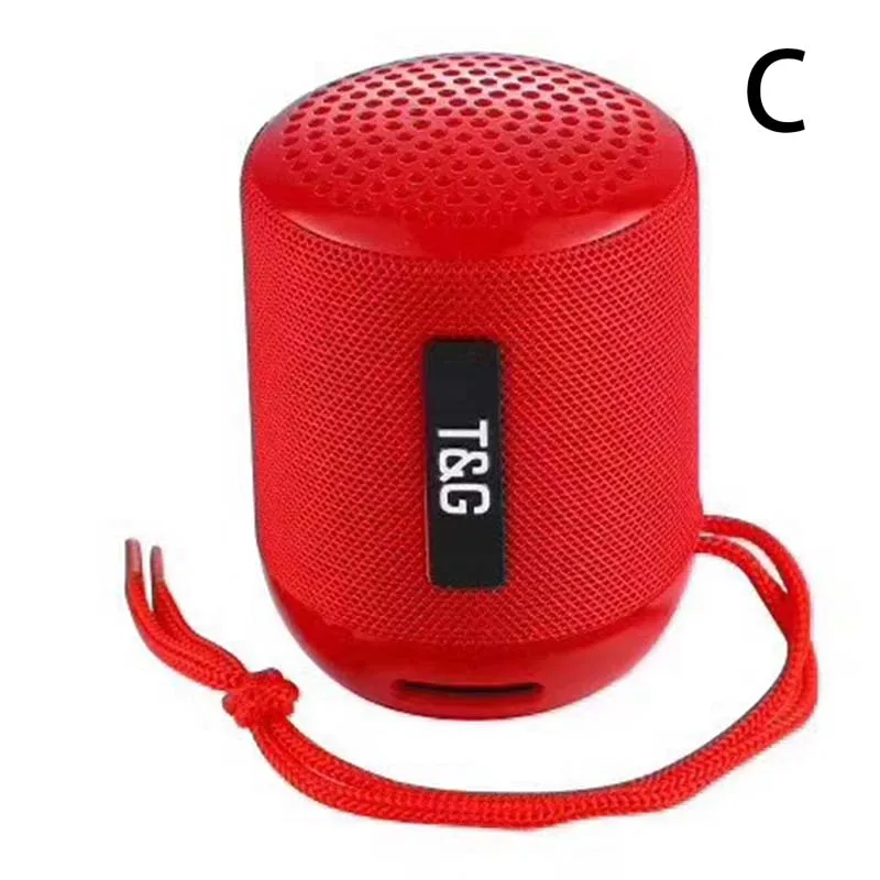 Синий Модная новинка TG129 ткань Bluetooth динамик открытый водонепроницаемый карты Аудио двойной динамик сабвуфер динамик - Цвет: Синий