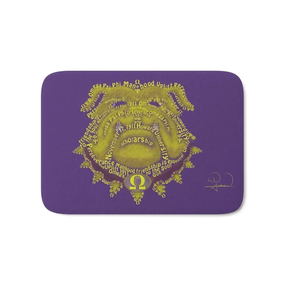 Коврик для ванной Omega Psi Phi 2" x 34"