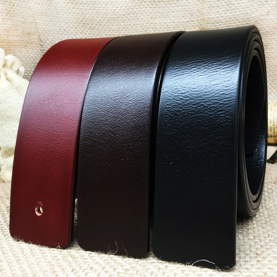 

2019 WITHOUT BUCKLE new design unisex 3.8cm belt trouser jeans suit high quality men belt cowskin genuine leather free shipping