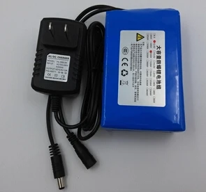 

free shipping 12V 10AH lithium polymer battery 10000 MAH 35W 55W lamp rechargeable battery with charger
