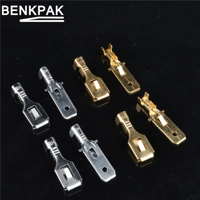 

50pcs 6.3mm Crimp Terminal Female with Male Spade Connector