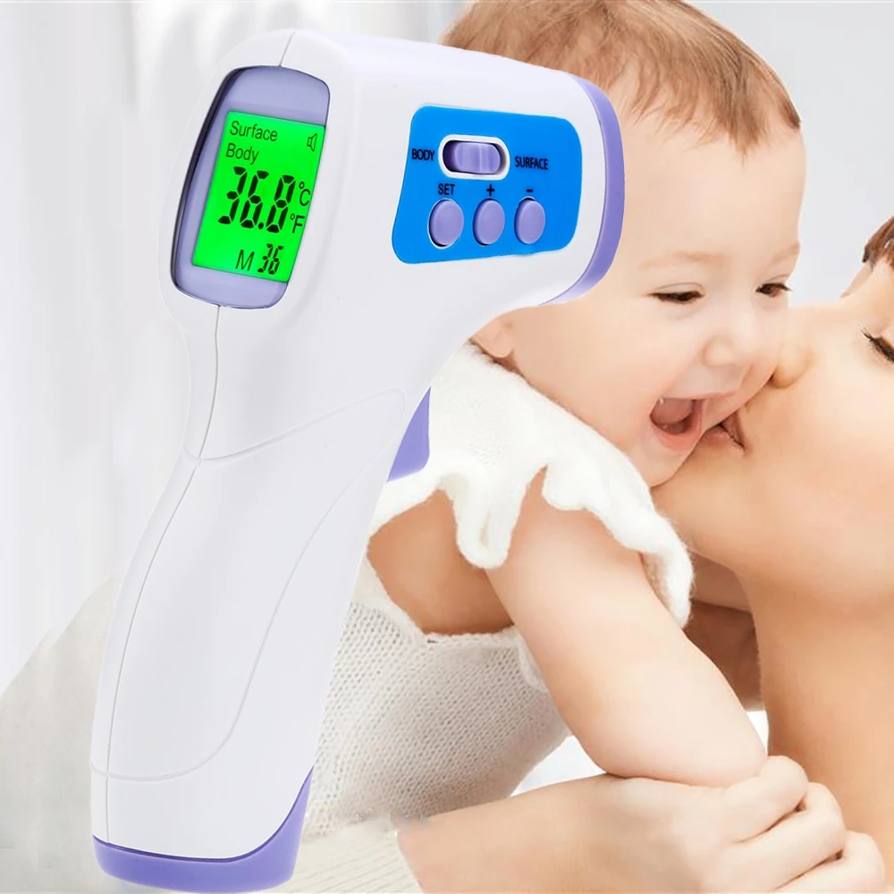 Baby Care Thermometer LCD Digital Infrared Thermometer Gun Non contact