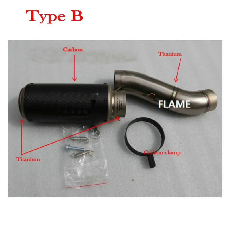 Silenciador de escape de motocicleta de titanio MOKALI ponteiras de escape para Ducati 821 para Ducati Monster 821/1200 GP echappement