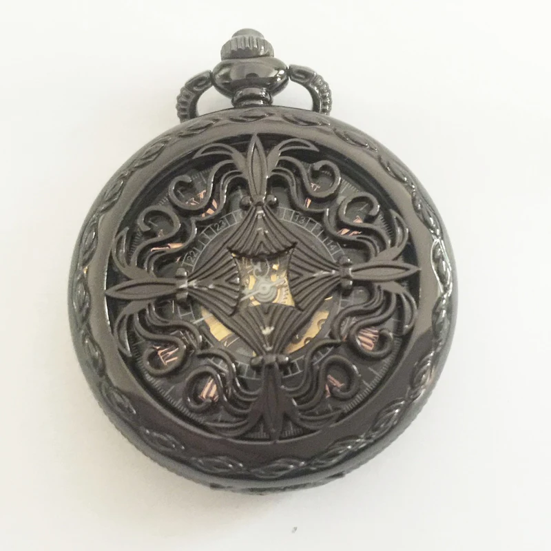 Карманные часы в стиле стимпанк, дизайн, роскошные брендовые модные часы со скелетом, Механические карманные часы с ручным заводом