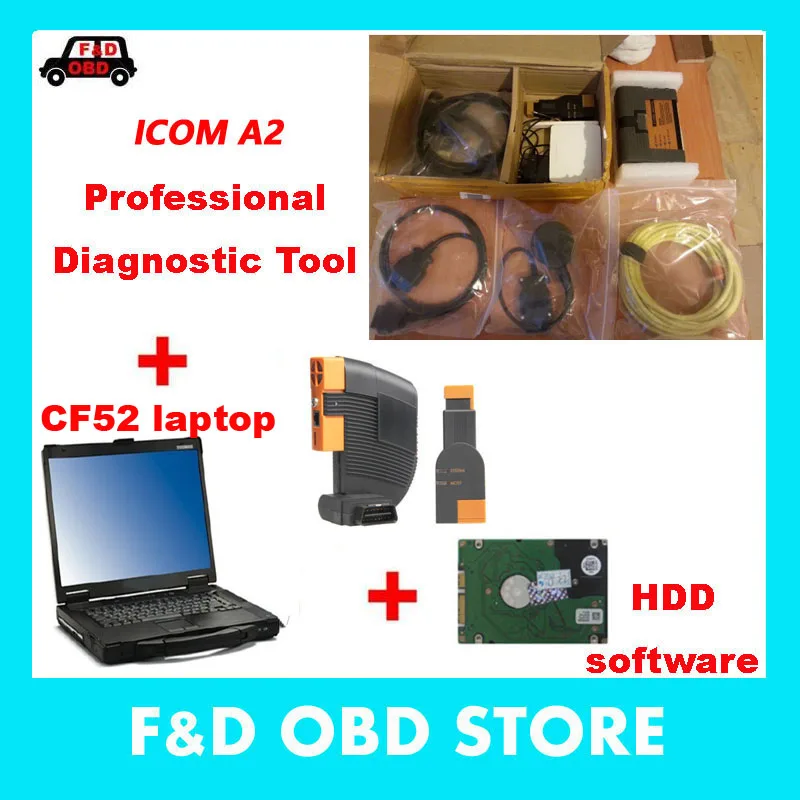 

Software Installed Well Whole Set Auto Diagnosis Tool For B/MW ICOM A2 B C+CF52 4G+500GB HDD Expert Mode Free Shipping by DHL