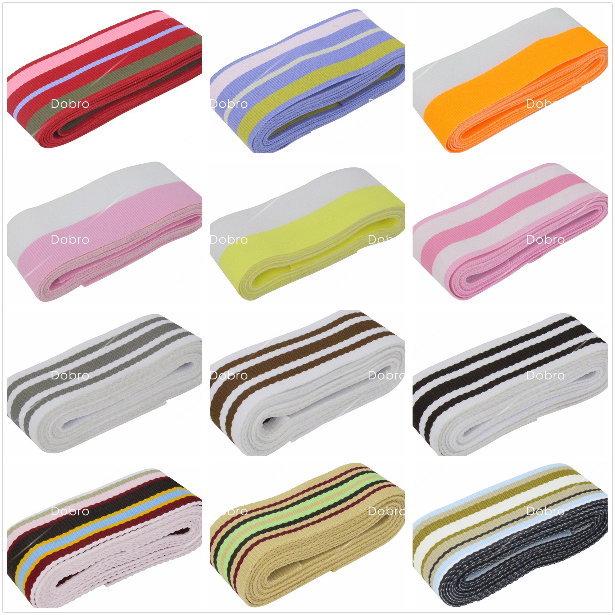 

1-1/2" 38mm Stripe Grosgrain Ribbon DIY Materials SGR-38-3
