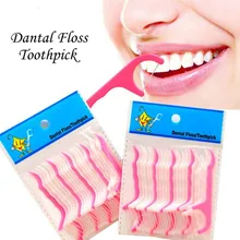 25 шт. зубная нить чистка пространства между зубами зубная палочка пластиковая зубочистки с зубной нитью зонд, ротовая полость гигиеническая зубная нить