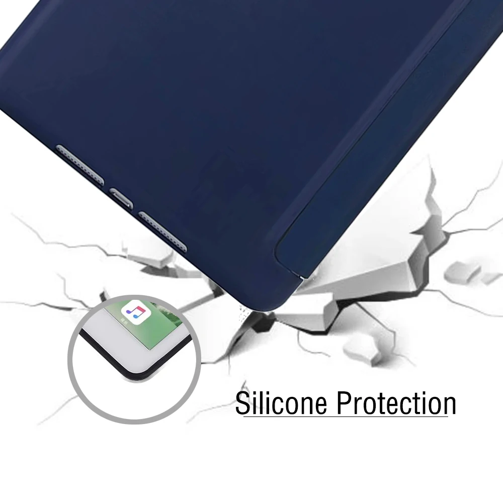 Case for iPad Mini 5 4 3 2 Case PU Leather Silicone Soft Back Cover with Stand Auto Sleep Smart Cover for iPad Mini4 mini5 Funda