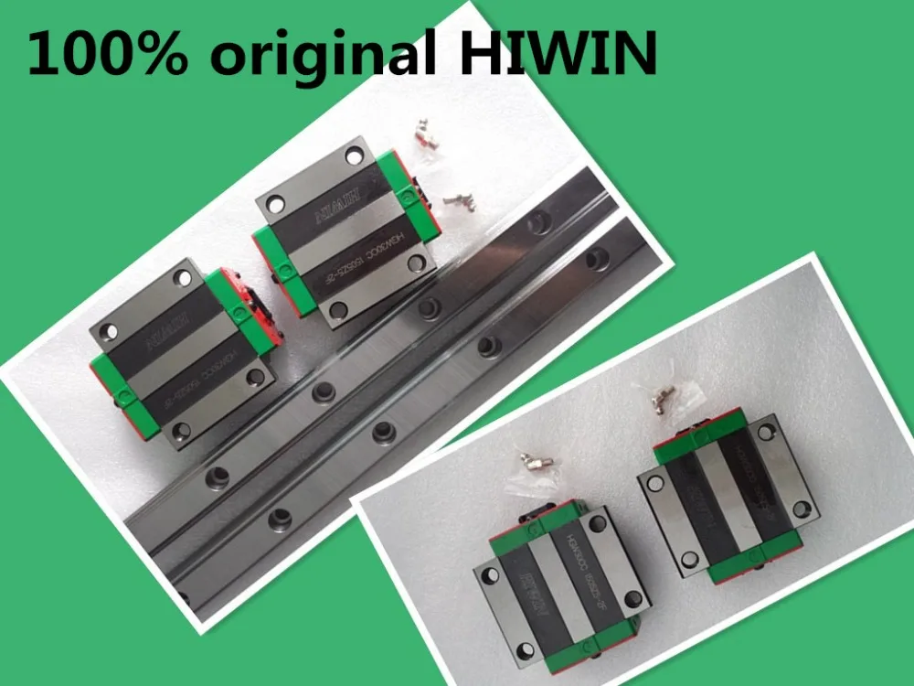 Оригинальный линейная направляющая HIWIN 1 шт. HGR25-L1000mm рельсы + 2 HGW25CA или HGW25CC HGW