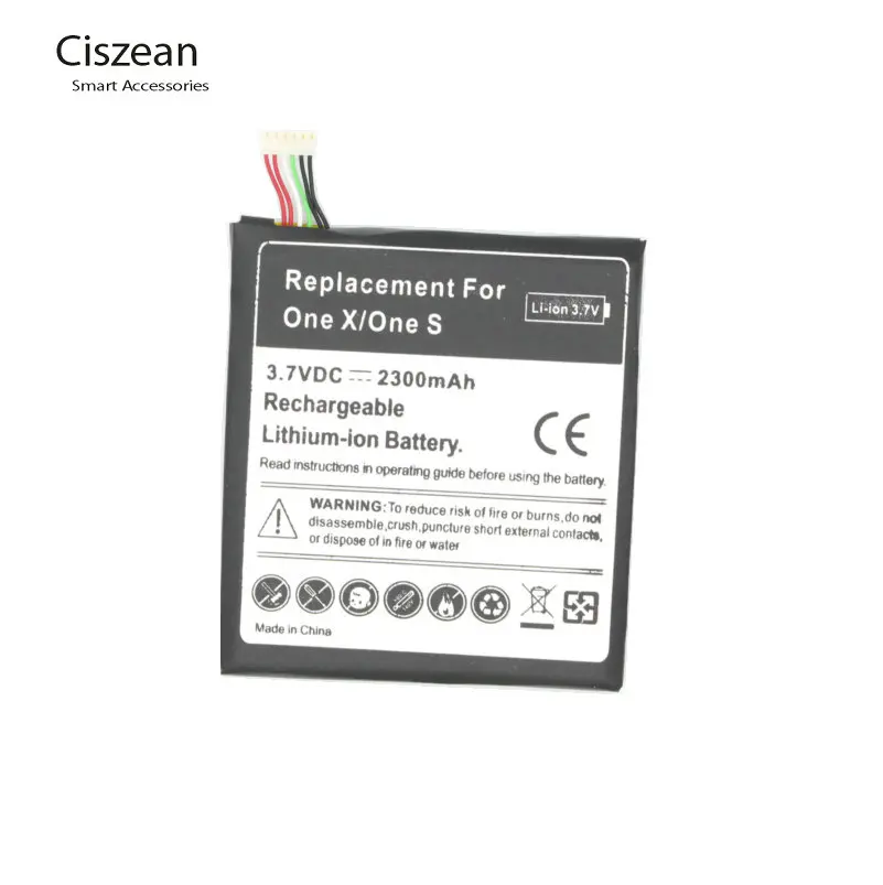 

Ciszean 2300mAh BJ83100 Replacement Li-Polymer Battery For HTC One X G23 One S S720e Z520e Z520d S728e Z560e