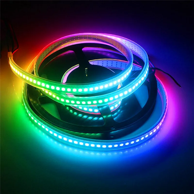 1 м/5 м WS2812B 30/60/144 светодиодов/м Smartled pixel RGB индивидуально Адресуемая Светодиодная