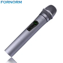 Sans fil Microphone USB Rechargeable Batterie De Poche Microfone Condensador avec Récepteur Affichage LED pour KTV Bar De Mariage Partie