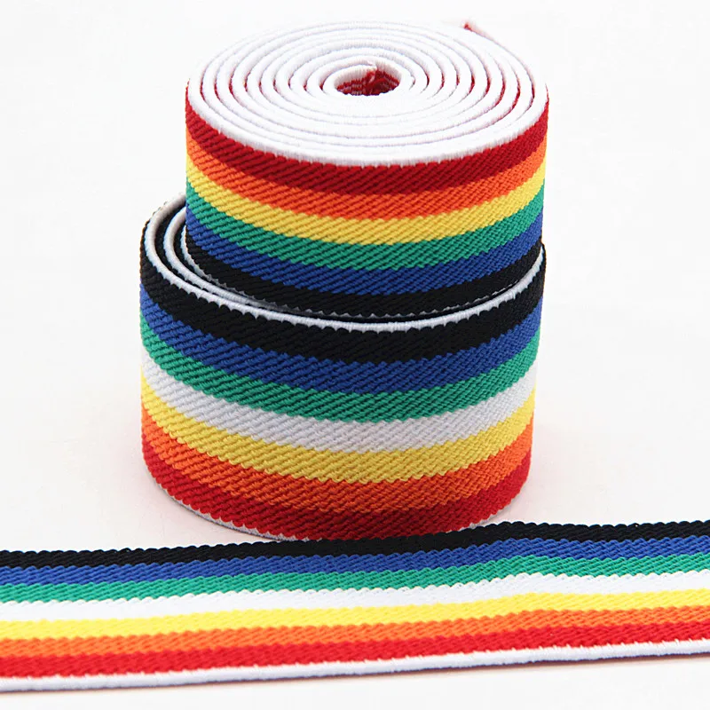 Эластичные ленты 2,5 см 4 см ширина эластичная резинка лента отделка аппликационные швейные принадлежности материал для одежды ремень 1 м