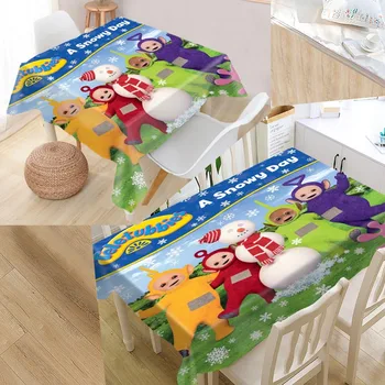 

Custom Teletubbies Table Cloth Oxford Rectangular Waterproof Oilproof Table Cover Wedding Tablecloth &L035SJ