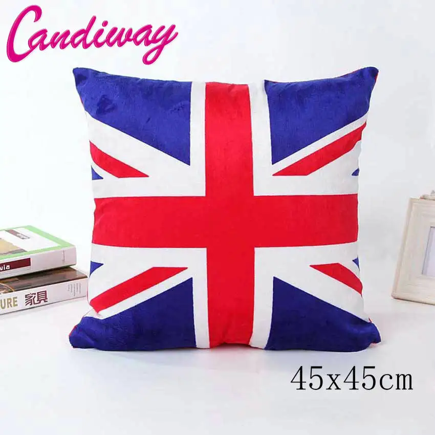 Чехол из искусственной хлопчатобумажной ткани 45x45 см NB001|pillow case|flag pillowcotton linen pillow
