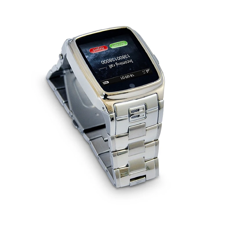 Дешево! Мужские часы из нержавеющей стали, мобильный телефон с sim-картой, сенсорный экран, GSM, металлический корпус, наручные часы, мобильный телефон для ios и android