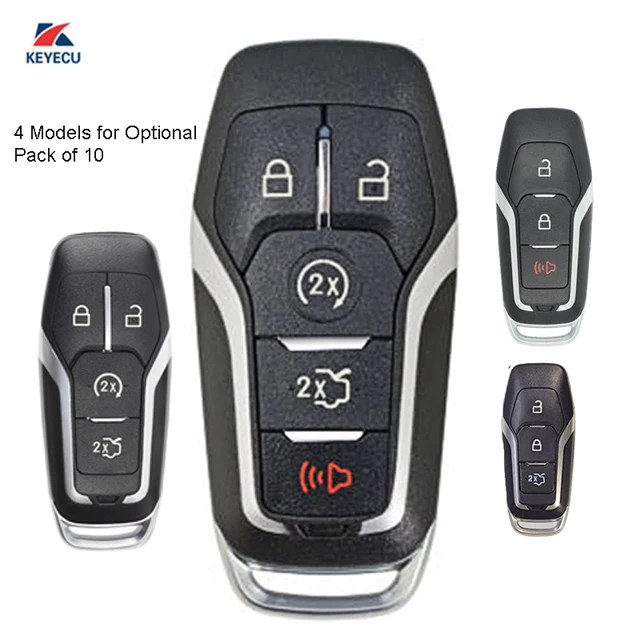 Keyecu 10x Replacement Smart Remote Key Shell Case Fob For Ford F150 Keyecu 10x Replacement Smart Remote Key Shell Case Fob For Ford F150 250 350 450 2017 2018 Fcc Id M3n A2c31243300 Only