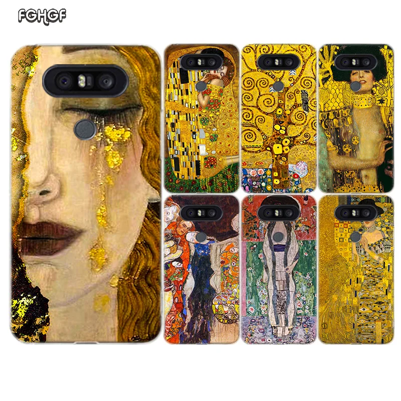 Мягкий резиновый Чехол Kiss by Gustav Klimt для LG K8 K10 2018 2017 Q8 Q7 Q6 G6 G7 G5 G4 V40 V30 V20 V10 |