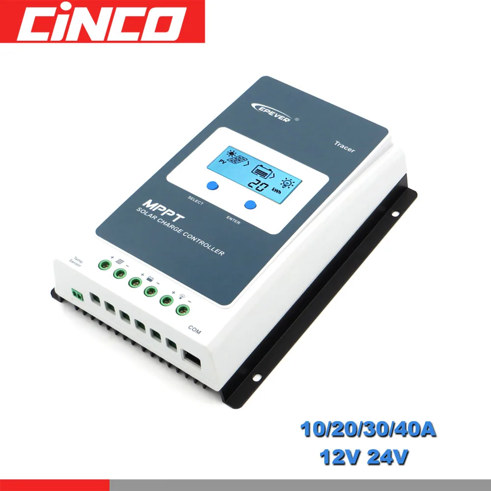 

40/30/20/10A Tracer EPSOLAR MPPT Solar charge Controller MT50 WIFI bluetooth RTS300R47K3.81A CC-USB-RS485-150U Mobile app