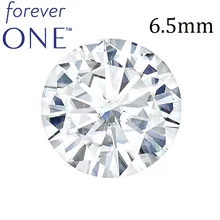 Certified Charles Colvard FOREVER ONE 1 Carat Round Brilliant Cut White Moissanite Diamond Loose Stones 6.5mm D E F Color VVS VS