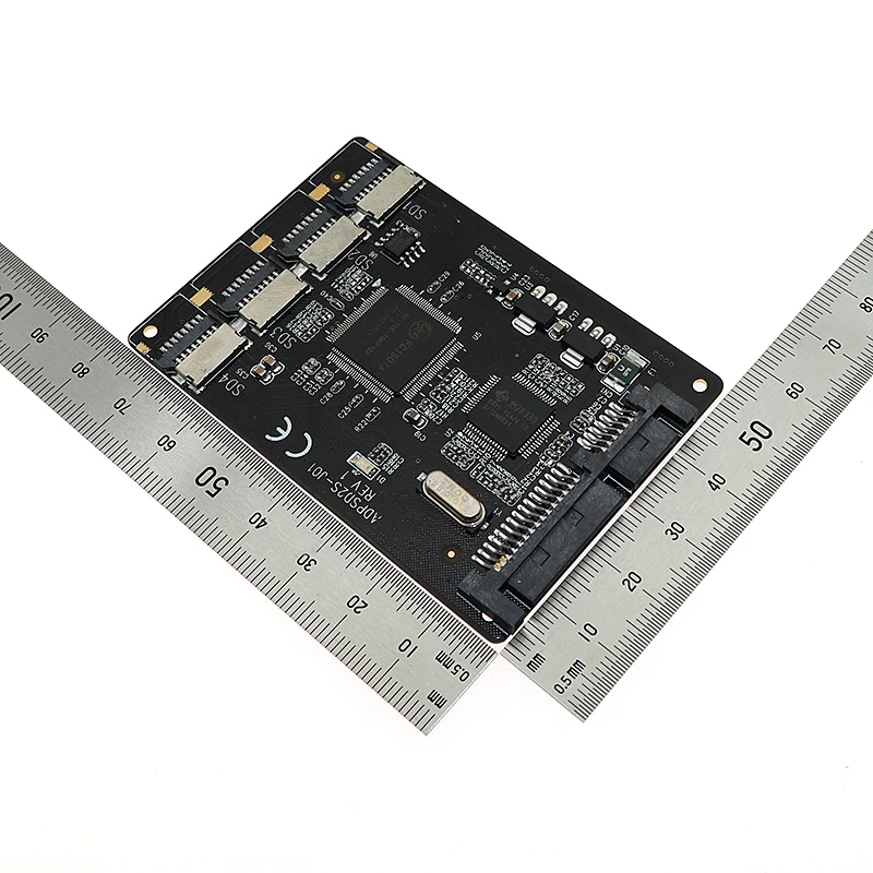 Оптовая продажа SATA 2 5 конвертер 4 Micro SD/TF карты к 22pin RAID адаптер Quad TF карта|Платы