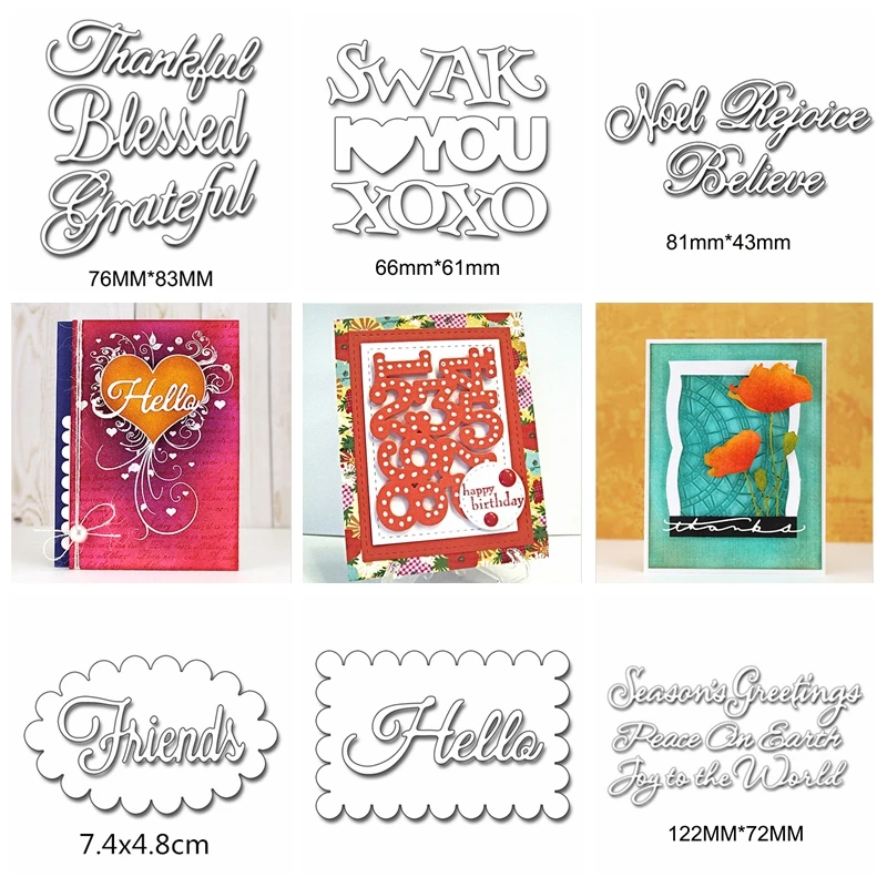 

Letters Numbers Metal Cutting Dies Stencils For DIY Scrapbooking Decorative Embossing Craft Dies Scrapbook Cutting Die Template