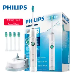 Оригинальный PHILIPS HX6730/02 Водонепроницаемый Sonic Зубная щётка es Перезаряжаемые Зубная щётка для взрослых глубокий Чистый режим с 5 головка