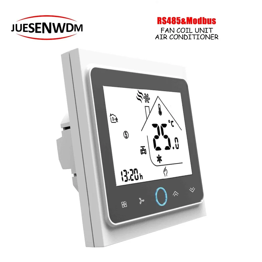 95 240VAC 24VAC 2 трубы умная температура отопления охлаждения термостат Modbus & RS485 RTU