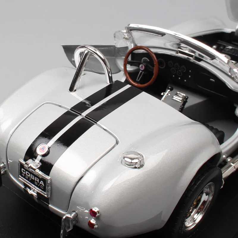 1/18 большой классический автомобиль 1964 Ford Shelby AC Cobra 427 S/C гоночные весы модели автомобилей металлические Diecasts& игрушечные транспортные средства Миниатюрные для детей