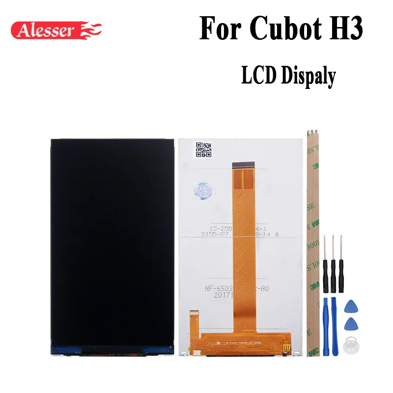 

Alesser For Cubot H3 LCD Display 5.0 Inch Screen Perfect Replacement Accessories For Cubot H3 Phone With Tools And Adhesive