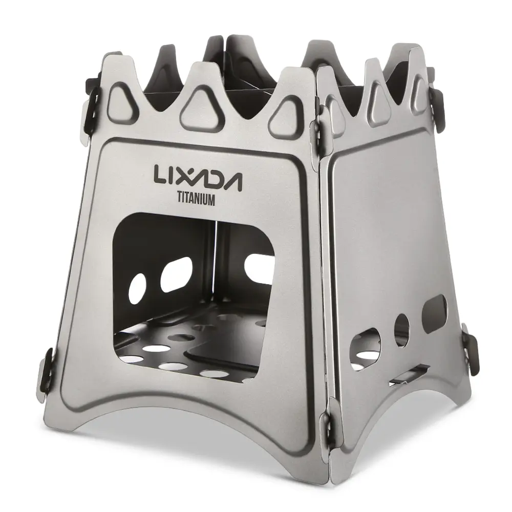 

Lixada Camping Wood Stove Survival Compact Folding Camping Stove Outdoor Camping Cookware Picnic Firewood Wood Burning Stoves