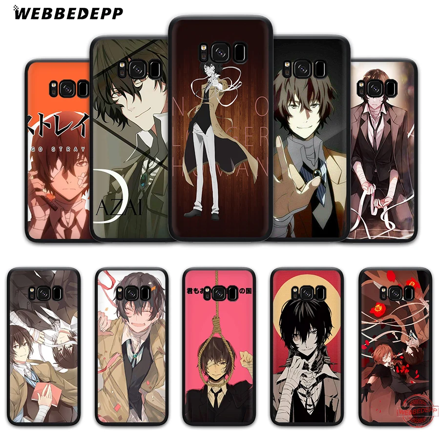 

WEBBEDEPP Japan Bungou Stray Dogs Soft Silicone Case for Samsung A3 A5 A6 A7 A8 A9 S6 S7 Edge S8 S9 S10e J6 Plus Note 8 9 2018