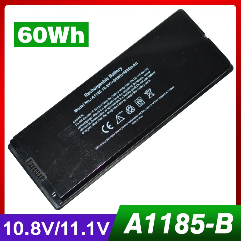 

10.8V/11.1V 60Wh Laptop Black battery for APPLE MacBook A1185 MA566 ASMB016 MA472 A1181 MA701 mid-2009