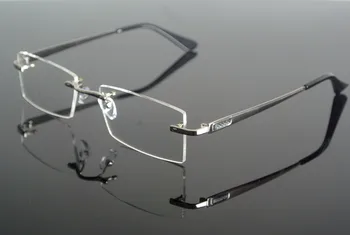 

Brand New Rimless Light Eyeglass Frame Silver Eyewear Men Women Glasses Optical