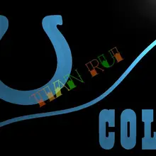 LD499-Колтс светодиодный неоновый свет знак домашнего декора ремесла