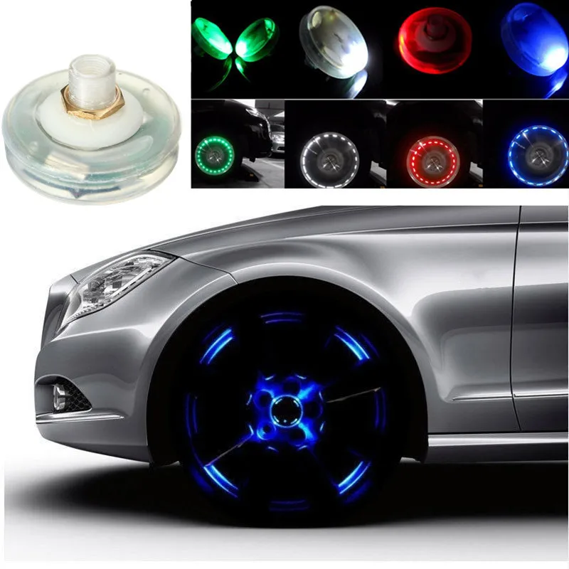 

Solar Energy LED light for Car Decoration Auto Flash Wheel Tire Valve Cap Neon DRL Daytime Running Light Lamp