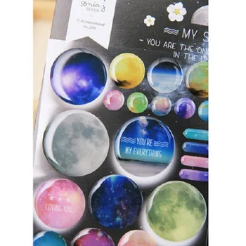 

3D You are My Space Decorative Stickers Diary Sticker Scrapbook Decoration PVC Stationery DIY Stickers School Office Supply