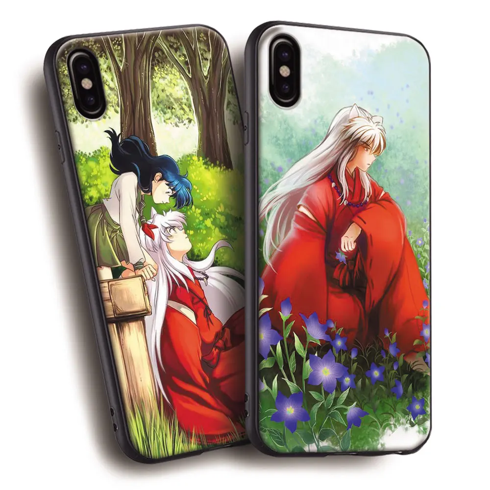 

InuYasha anime Soft Silicone Phone Case Cover Shell For Apple iPhone 5 5s SE 6 6s 7 8 Plus X 10